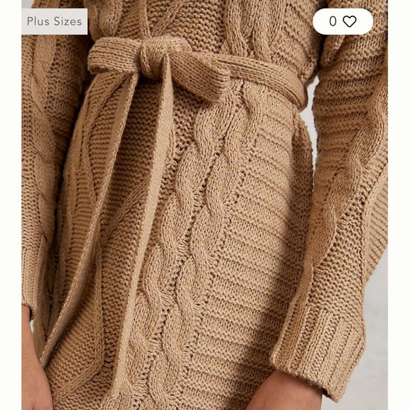 Anthro Amadi Leah Cable Knit Sweater Dress - Picture 7 of 8